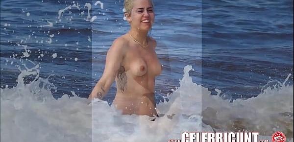  Nude Celebrity Fun With Miley Cyrus Tits and Pussy